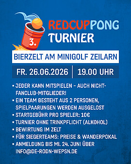 Banner REDCUP Pong Tunier 