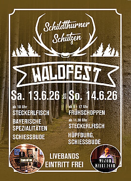 Banner Waldfest der SG Schildthurn