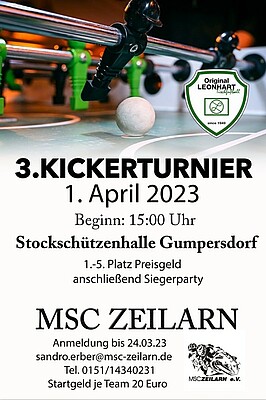 Banner MSC KICKER TURNIER