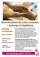 Logo Wenn Krankheit das Leben verändert – Seelsorge als Begleitung