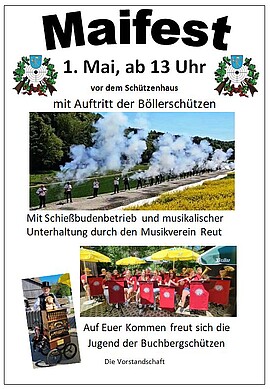 Banner Maifest der Buchbergschützen