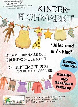 Banner Kinder Flohmarkt 