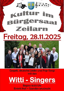 Banner Kultur im Bürgersaal "Witti Singers"