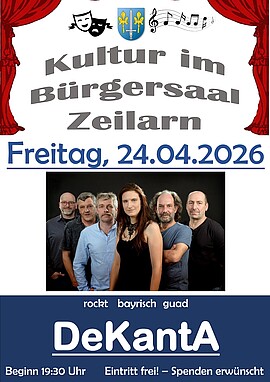Banner Kultur am Freitag mit "DeKantA"