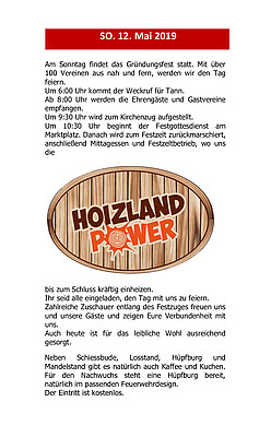 Banner 150 jähriges Gründungsfest Feuerwehr Tann