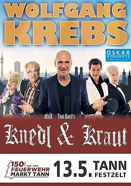 Banner Wolfgang Krebs mit Knedl und Kraut